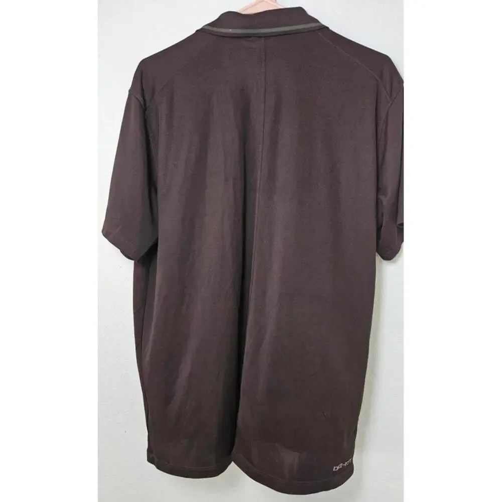 Nike Men's Michigan State Dri-FIT Black Polo Shirt‎ with Spartan Logo Size Large